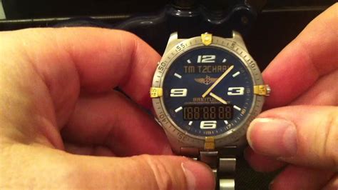 breitling aerospace low-battery indicator|Breitling aerospace watch reset.